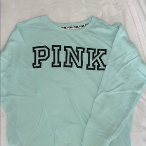 mint green pink sweatshirt
